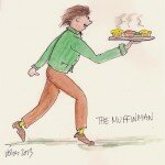The Muffin Man and his hot cakes.