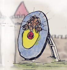 Splat! - the Crag lands on target. Luckily, they love it!