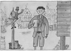 Splidge looked at the strange advertisement ...